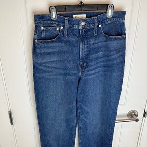 NWT Madewell Perfect Vintage Straight Jean Medium Blue Wash Sz 30T NEW